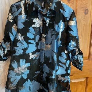 Berek Blue and Black Patterned Shirt